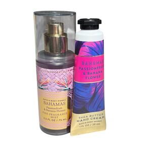 Bath & Body Works BAHAMAS Passionfruit & Banana Flower Fragrance Mist Hand Cream